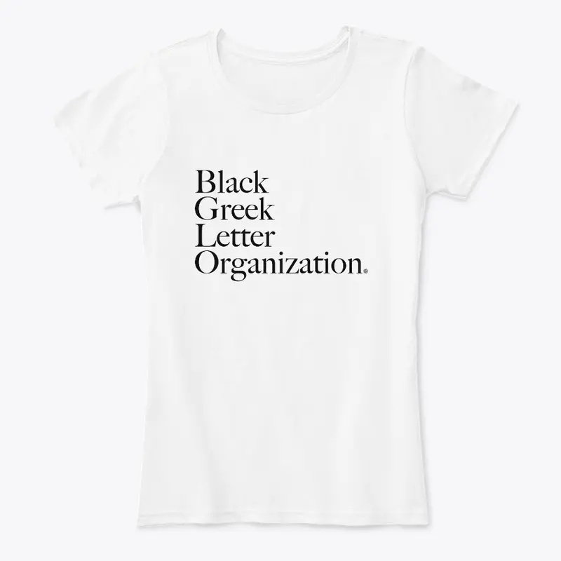 BGLO - White Shirt with Black Text
