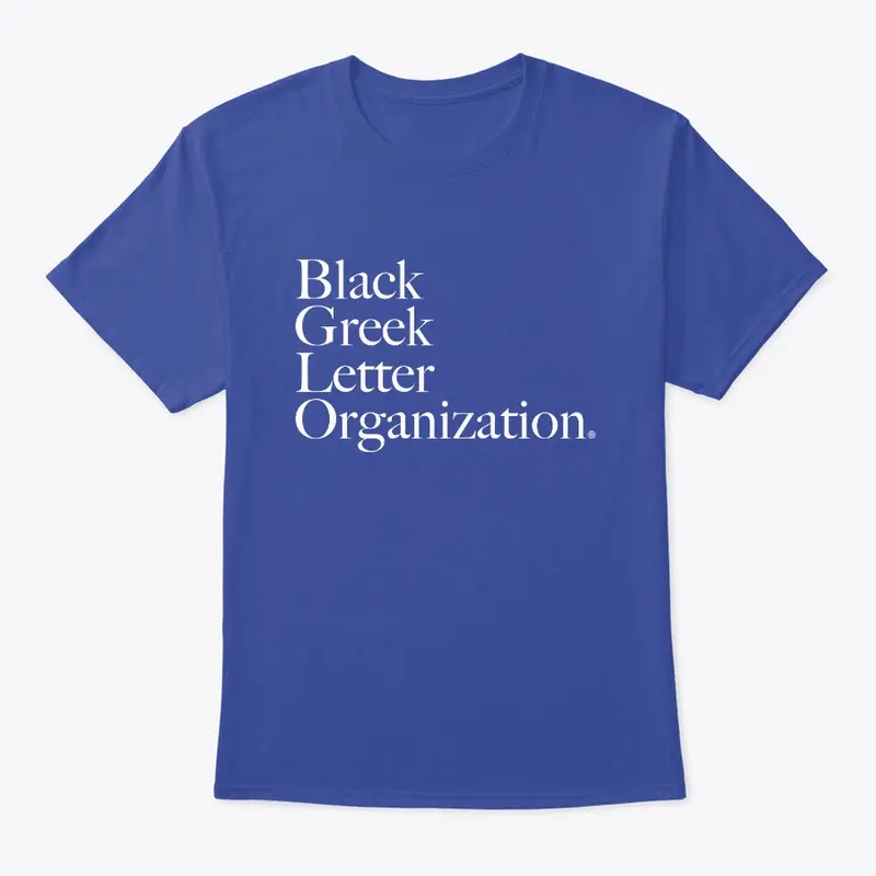BGLO - Blue Shirt with White Letters