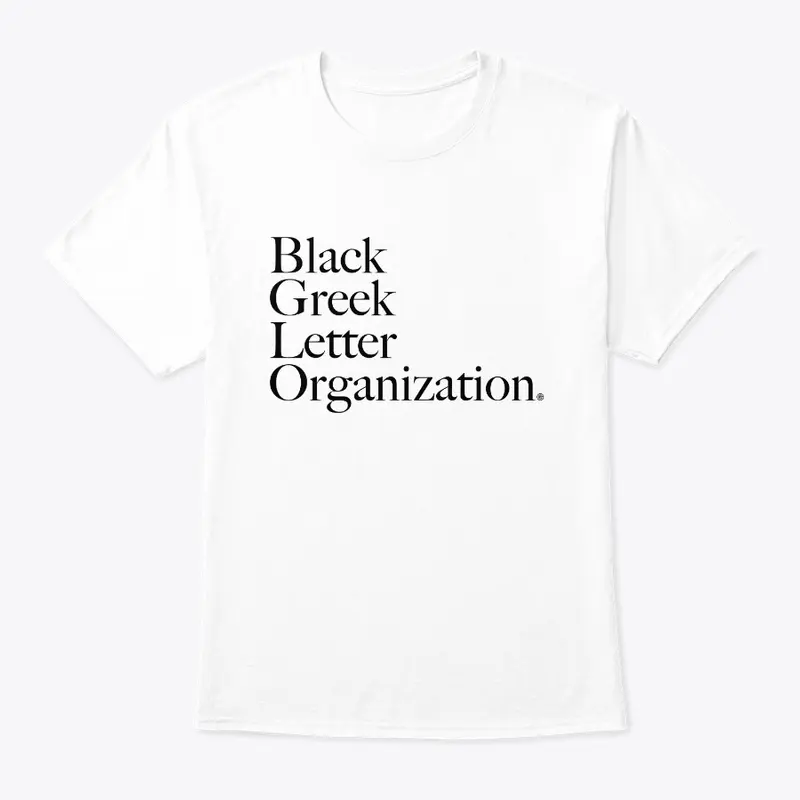 BGLO - White Shirt with Black Text