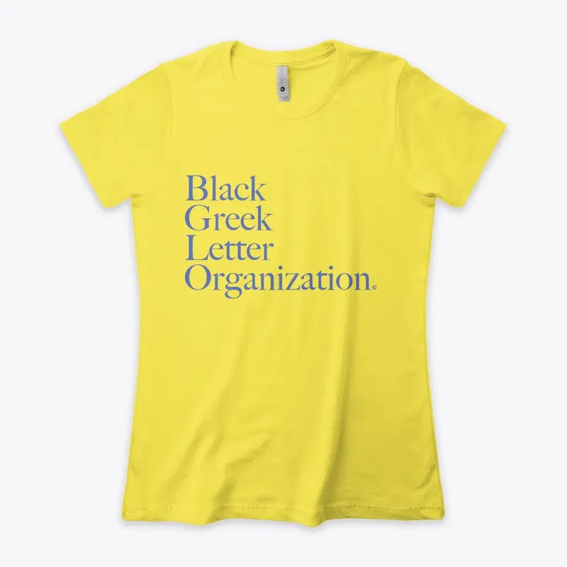 BGLO - Yellow Shirt with Blue Letters